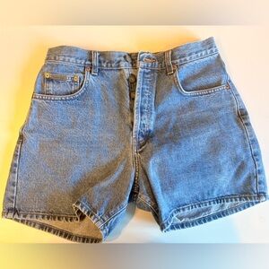 Vintage 90s Calvin Klein High Rise Denim Shorts | 100% Cotton | Size 11